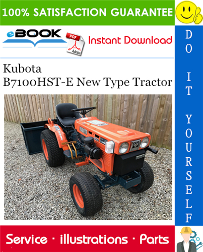 Kubota B7100HST-E New Type Tractor Parts Manual