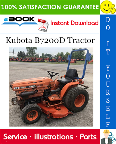 Kubota B7200D Tractor Parts Manual