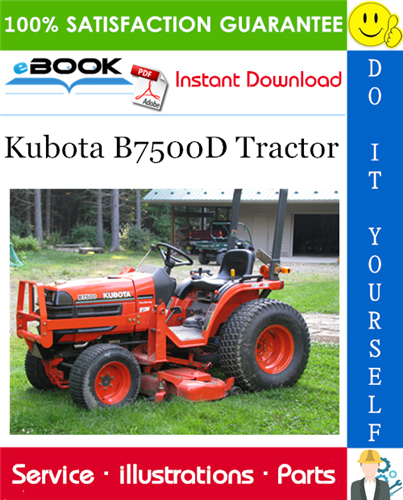 Kubota B7500D Tractor Parts Manual