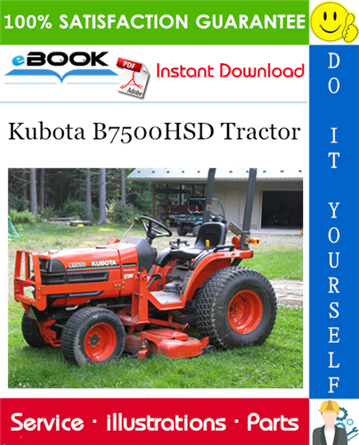 Kubota B7500HSD Tractor Parts Manual