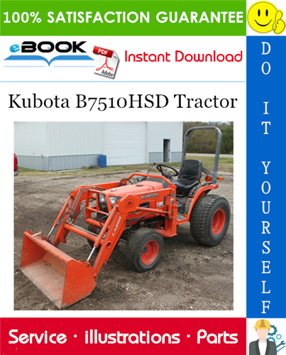Kubota B7510HSD Tractor Parts Manual