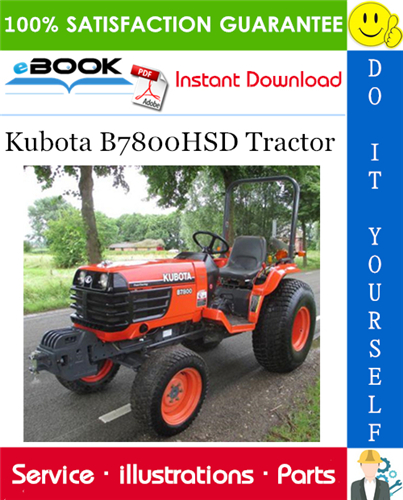 Kubota B7800HSD Tractor Parts Manual