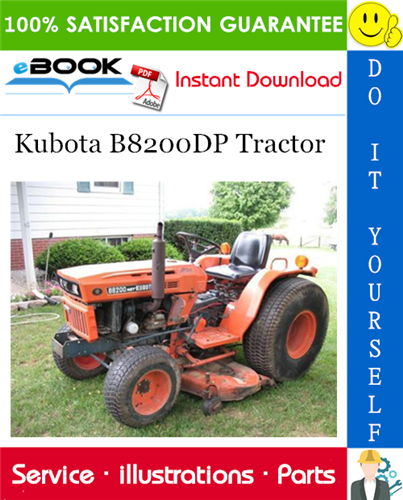 Kubota B8200DP Tractor Parts Manual