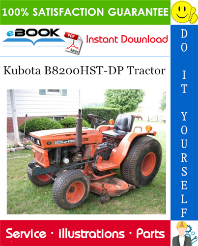 Kubota B8200HST-DP Tractor Parts Manual