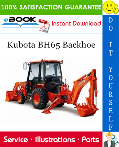 Kubota BH65 Backhoe Parts Manual
