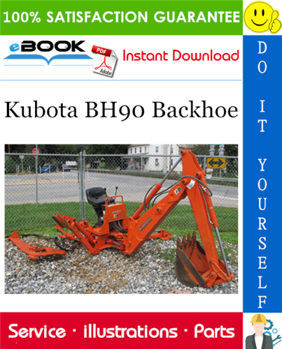 Kubota BH90 Backhoe Parts Manual
