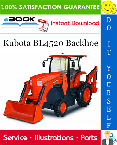 Kubota BL4520 Backhoe Parts Manual