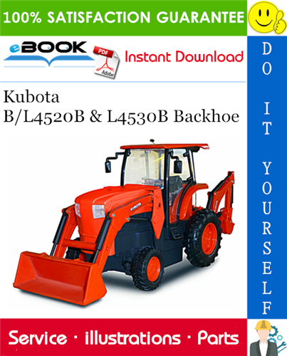 Kubota B/L4520B & L4530B Backhoe Parts Manual