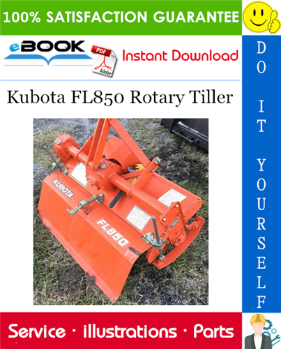Kubota FL850 Rotary Tiller Parts Manual