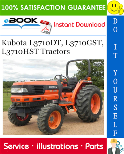 Kubota L3710DT, L3710GST, L3710HST Tractors Parts Manual