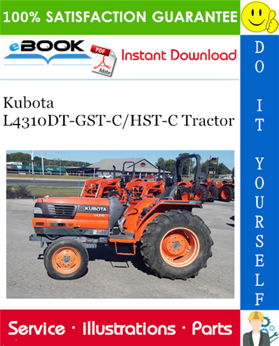 Kubota L4310DT-GST-C/HST-C Tractor Parts Manual
