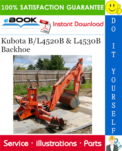 Kubota B/L4520B & L4530B Backhoe Parts Manual