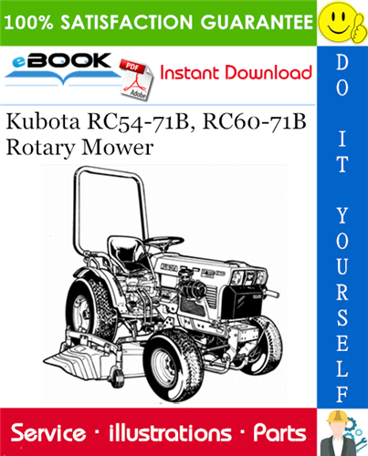 Kubota RC54-71B, RC60-71B Rotary Mower Parts Manual