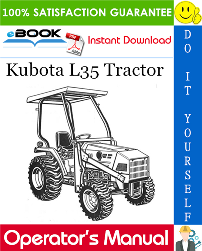 Kubota L35 Tractor Operator's Manual