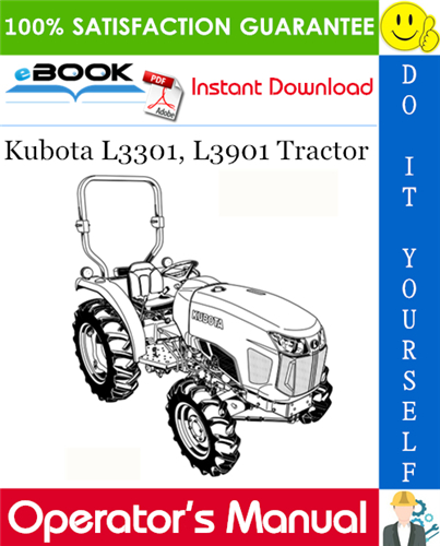 Kubota L3301, L3901 Tractor Operator's Manual