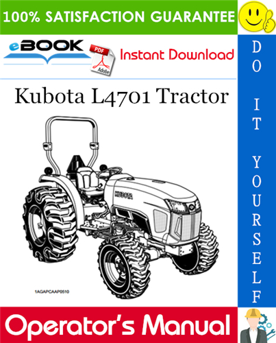 Kubota L4701 Tractor Operator's Manual