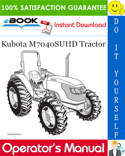 Kubota M7040SUHD Tractor Operator's Manual