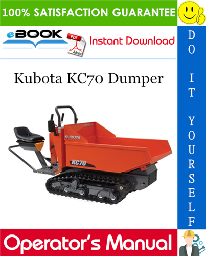 Kubota KC70 Dumper Operator's Manual