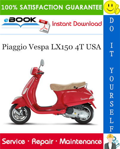 Piaggio Vespa LX150 4T USA Service Repair Manual