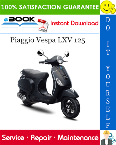 Piaggio Vespa LXV 125 Service Repair Manual