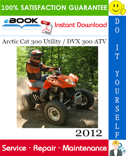 2012 Arctic Cat 300 Utility / DVX 300 ATV Service Repair Manual