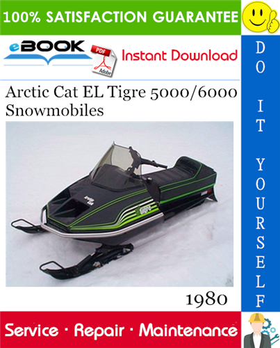 1980 Arctic Cat EL Tigre 5000/6000 Snowmobiles Service Repair Manual