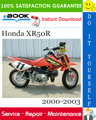 Honda XR50R Motorcycle Service Repair Manual 2000-2003 Download