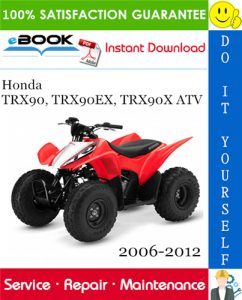 Honda TRX90, TRX90EX, TRX90X ATV Service Repair Manual 2006-2012 Download