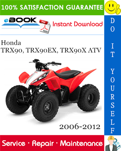 Honda TRX90, TRX90EX, TRX90X ATV Service Repair Manual 2006-2012 Download