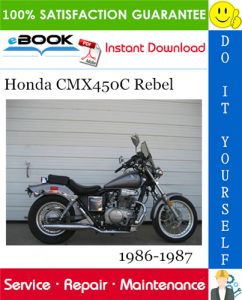 Honda CMX450C Rebel Motorcycle Service Repair Manual 1986-1987 Download