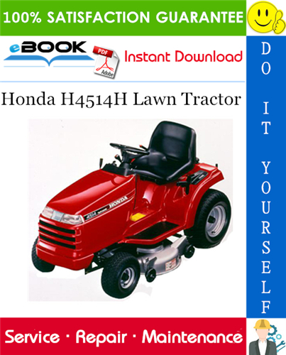Honda H4514H Lawn Tractor Service Repair Manual