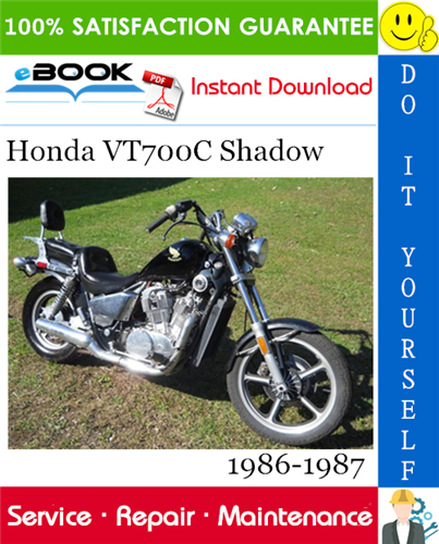 Honda VT700C Shadow Motorcycle Service Repair Manual 1986-1987 Download