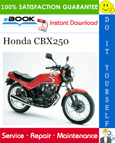 Honda CBX250 Motorcycle Service Repair Manual