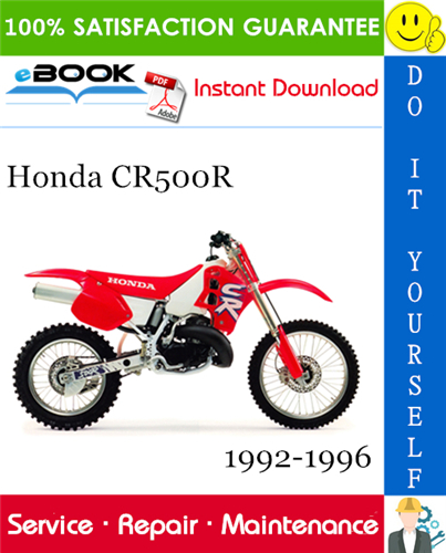 Honda CR500R Motorcycle Service Repair Manual 1992-1996 Download