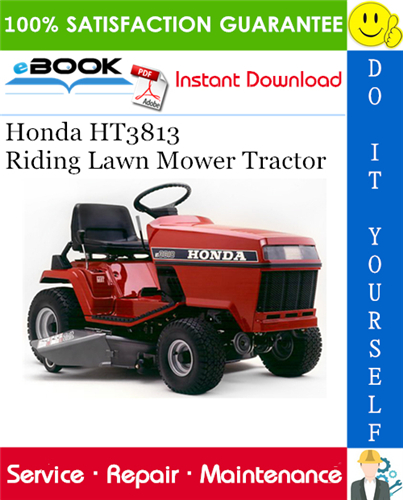 Honda HT3813 Riding Lawn Mower Tractor Service Repair Manual