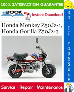 Honda Monkey Z50Jz-1, Honda Gorilla Z50Jz-3 Motorcycle Service Repair Manual