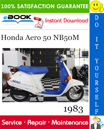 1983 Honda Aero 50 NB50M Scooter Service Repair Manual