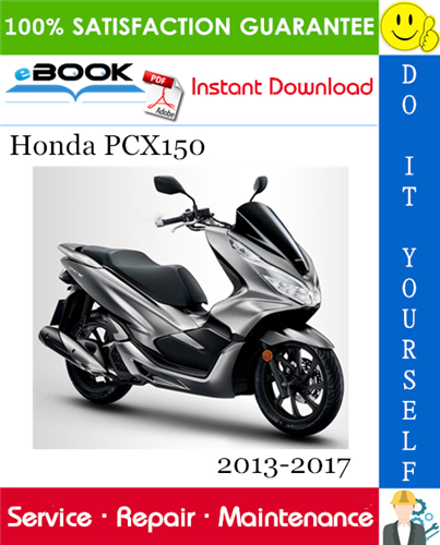 Honda PCX150 Scooter Service Repair Manual 2013-2017 Download