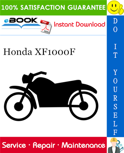 Honda XF1000F Motorcycle Service Repair Manual