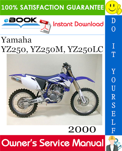 2000 Yamaha YZ250, YZ250M, YZ250LC Motorcycle Owner's Service Manual
