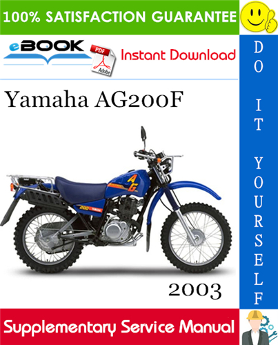 2003 Yamaha AG200F Motorcycle Supplementary Service Manual