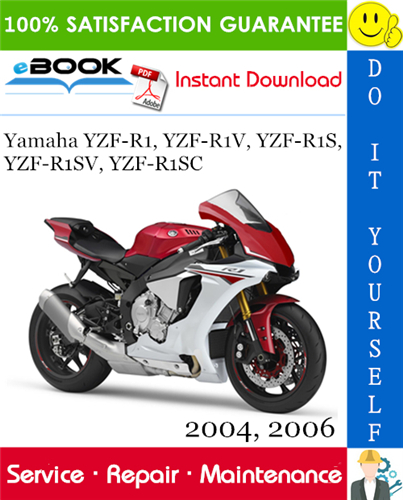 Yamaha YZF-R1, YZF-R1V, YZF-R1S, YZF-R1SV, YZF-R1SC Motorcycle Service Repair Manual 2004, 2006 Download