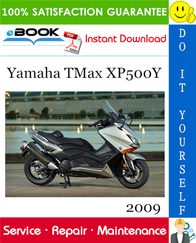2009 Yamaha TMax XP500Y Scooter Service Repair Manual