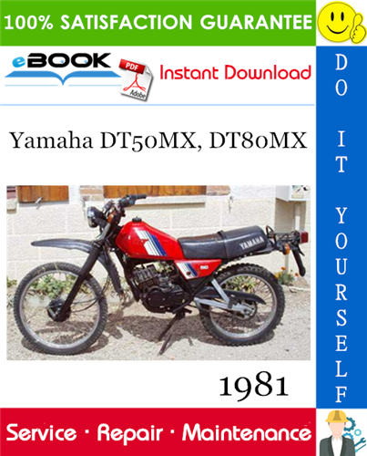 1981 Yamaha DT50MX, DT80MX Motorcycle Service Repair Manual