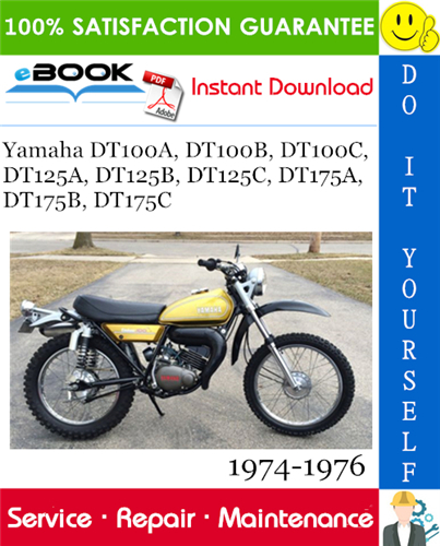 Yamaha DT100A, DT100B, DT100C, DT125A, DT125B, DT125C, DT175A, DT175B, DT175C Motorcycle