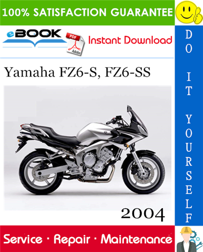 2004 Yamaha FZ6-S, FZ6-SS Motorcycle Service Repair Manual