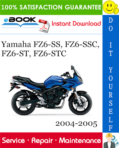 Yamaha FZ6-SS, FZ6-SSC, FZ6-ST, FZ6-STC Motorcycle Service Repair Manual 2004-2005 Download