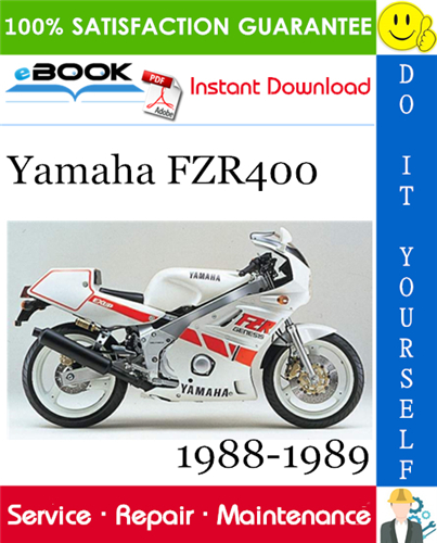 Yamaha FZR400 Motorcycle Service Repair Manual 1988-1989 Download