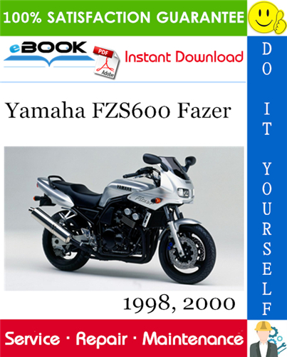Yamaha FZS600 Fazer Motorcycle Service Repair Manual 1998, 2000 Download