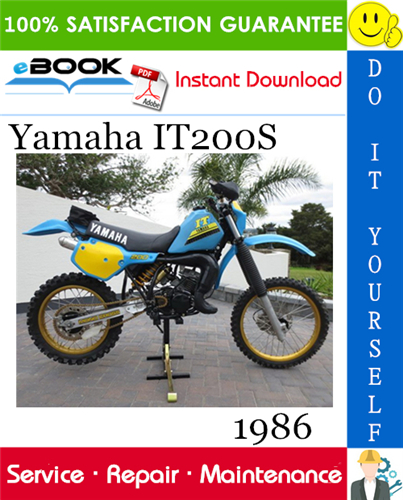 1986 Yamaha IT200S Motorcycle Service Repair Manual